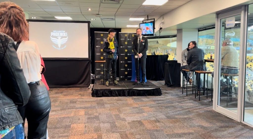 Daniel Bohan from Layer3 explaining all things security with Wellington Phoenix