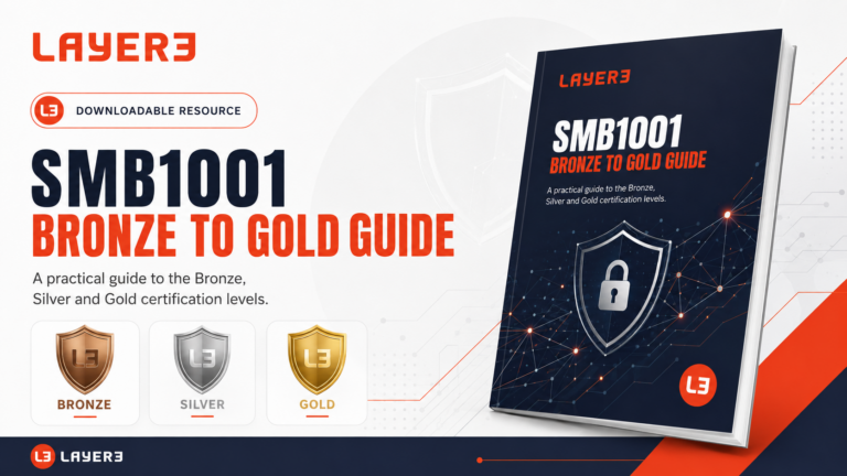 Cover of the Layer3 SMB1001 Bronze, Silver and Gold customer guide